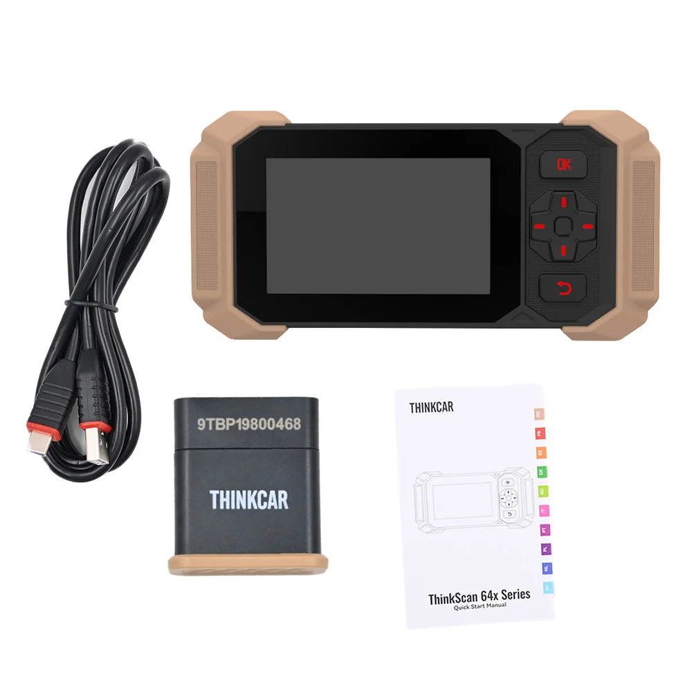 New Arrival ThinkScan 641 OBD2 Code Scanner Support FCA CAN FD 10 reets or EPB/TPMS/BMS/Injector Coding,AB Bleed,Engine AB SRS Auto diagnosis tool