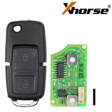 XHORSE XKTO10EN Wire Remote Key Toyota Flip 4 Buttons for VVDI Key Tool 5pcs/lot Get 25 Bonus Points for Each Key