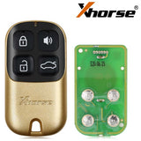 XHORSE XKXH02EN Universal Remote Key 4 Buttons for VVDI Key Tool Golden Style English Version 5pcs/lot