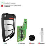 XHORSE VVDI XKKF20EN VVDI Wire Remote Key Memoeial KNIFE 3 Buttons 5pcs/lot