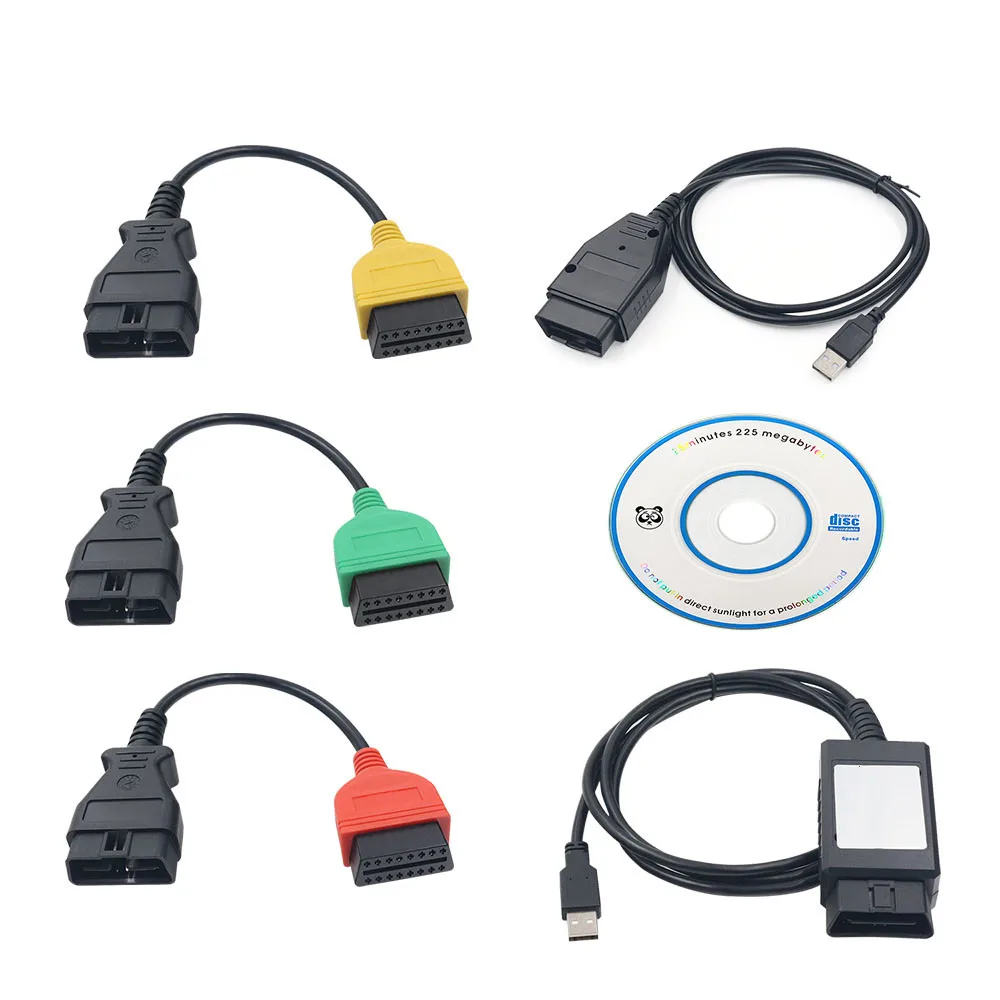 For Fiat ECU Scanner Multi ECUScan Adapter for Fiat/Alfa Romeo/Lancia OBD Scanner for Fiat ECU Scanner Diagnostic Cable