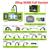 JDiag M300 EFI Motorcycle Diagnostic Clear Fault Code ABS Engine OBD2 Scanner for Honda Yamaha Quickly Read Data Upgrade Version