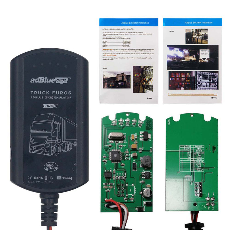 Adblue Emulator For DAF/IVECO/Mercedes/Scania/Man Euro6 Adblueobd2 Adblue Emulator Truck Diagnostic Tool