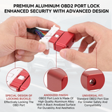 OBD Port Security Anti-theft Lock Tool Kit For All 1996+ Vehicles W/ OBD 2 Port OBD II OBD2 Block Access