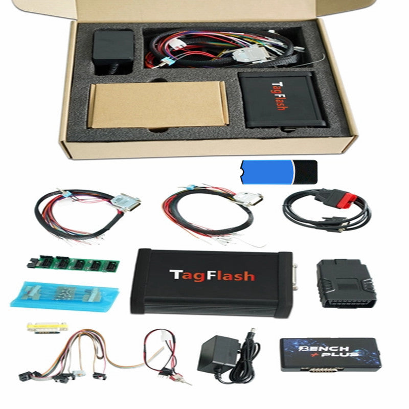 Newest TagFlash ECU Programmer With Offline Dongle OBD/BENCH/BOOT/BDM/JTAG Mode Read TCU Car Truck Motorbike Chip Tuning Tool