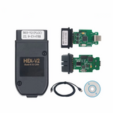 Newest V26.3.0 HEX-V2 VAG Scanner VAG KKL VAG COM Cable OBD2 Diagnostic Cable Multi-Language OBD2 Scanner ATMEGA162+16V8+FT232RQ