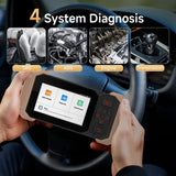 New Arrival ThinkScan 641 OBD2 Code Scanner Support FCA CAN FD 10 reets or EPB/TPMS/BMS/Injector Coding,AB Bleed,Engine AB SRS Auto diagnosis tool