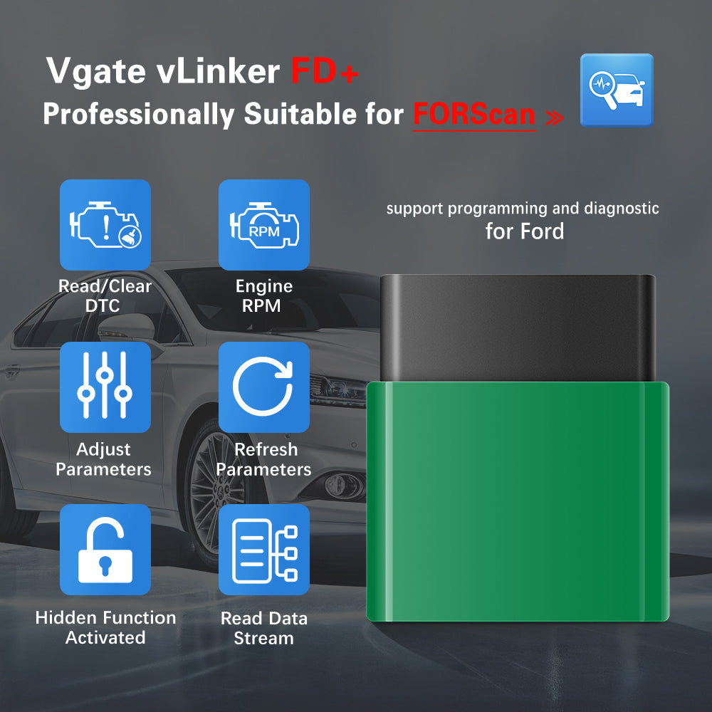 Vgate vLinker FD+ ELM327 Bluetooth 4.0 WIFI ELM327
