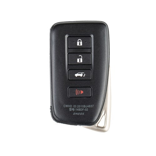 Xhorse VVDI Toyota Lexus SUV XM Smart Key Shell 1627 Type 4 Buttons with logo 5pcs/lot