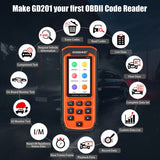 GODIAG GD201 All System OBDII Scanner All Makes Scanner Tool DPF ABSAIRBAG OIL LIFE RESET