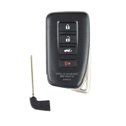 Xhorse VVDI Toyota Lexus SUV XM Smart Key Shell 1627 Type 4 Buttons with logo 5pcs/lot
