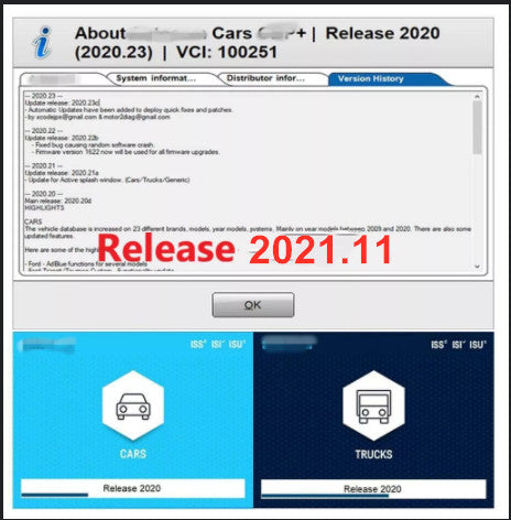 Newest 2021.11 Free Activation V2021.11 For DS150 DS150E Multidiag CDP TCS PRO VCI Car&Truck Diagnostic Tool