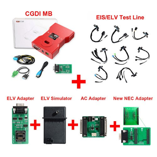 CGDI MB with Full Adapters including EIS/ELV Test Line + ELV Adapter + ELV Simulator + AC Adapter