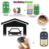 XHORSE XKXH05EN Garage Remote Key 4 Buttons Golden