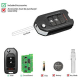 Xhorse XKHO02EN Universal Remote Key Fob 2+1 Button for Honda Type for VVDI Key Tool 5pcs/lot