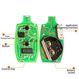 XHORSE XKGD12EN Garage Wire Universal Remote Key Fob 2 Button for VVDI Key Tool