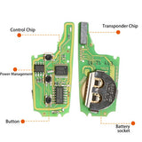 XHORSE XNHY02EN Wireless Remote Key for HYUNDAI Flip 3 Buttons Remotes for VVDI Key Tool English Version 5pcs/lot Get 40 Bonus Points for Each Key