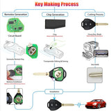XHORSE XKTO05EN Wired Universal Remote Key Toyota Style Flat 2 Buttons for VVDI VVDI2 Key Tool English Version 5pcs/lot