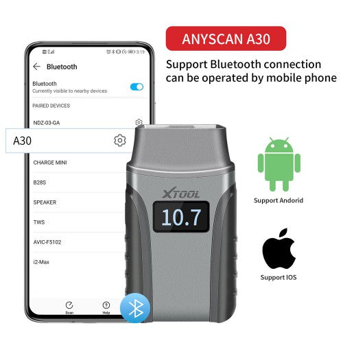 XTOOL Anyscan A30 All System Car Detector