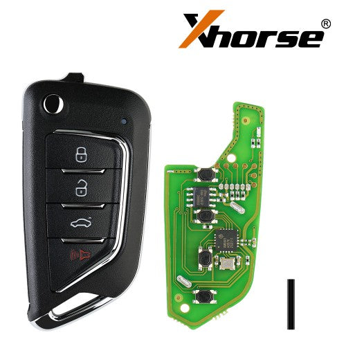 Xhorse XKCD02EN Wire Remote Key KAI DLK Filp 4 Buttons English 5pcs/lot