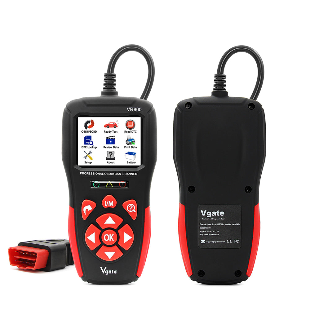 Original Vgate VR800 Auto Code Reader Add New Function Multi-Language VR800 OBD2 Car Diagnostic Scanner Tool