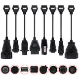 Full Set 8 pcs Car/Truck Cables For ds150 ds150e Multidiag Cdp TCS PRO Diagnostic Reader Interface Connector