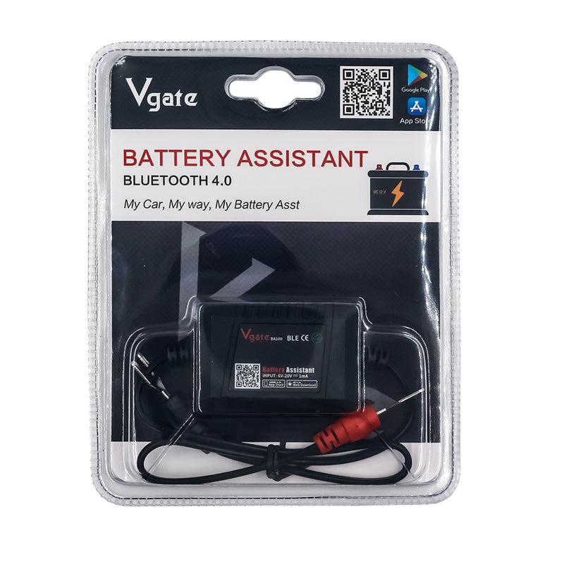 Vgate Car Battery Test Clip 12V Monitor Bluetooth 4.0 Car Battery Assistant Work With IOS & Android Phone