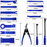 38pcs Auto Door Clip Panel Trim Removal Tools Kits Plastic Car Interior Seesaw Conversion Car Opening Repair Tool