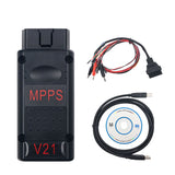 Newest MPPS V21 V18 MAIN+TRICORE+MULTIBOOT With Breakout Tricore Cable MPPS V21 V18 ECU Chip Tuning Tool