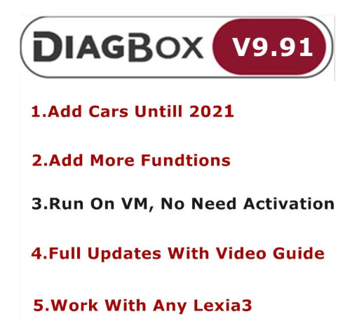 Latest 2022 Diagbox v9.125 LEXIA 3 SOFTWARE ACTIA PEUGEOT CITROEN  DIAGNOSTIC