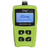 JDiag JD101 OBDII EOBD CAN Code Scanner Update Online Multi-language Available